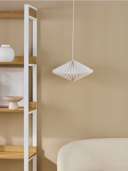 Sinsay - Papierová závesná lampa - biela