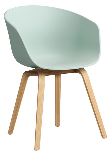 Jedálenská stolička AAC 22, Oak / Dusty mint – HAY