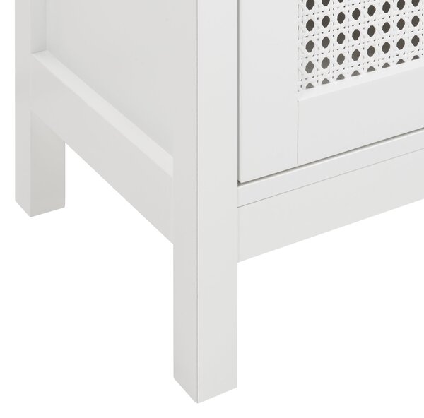 Skrinka pod umývadlo biela MDF 60 x 75 cm s policami perforované dvierka úložný priestor moderný štýl kúpeľňa