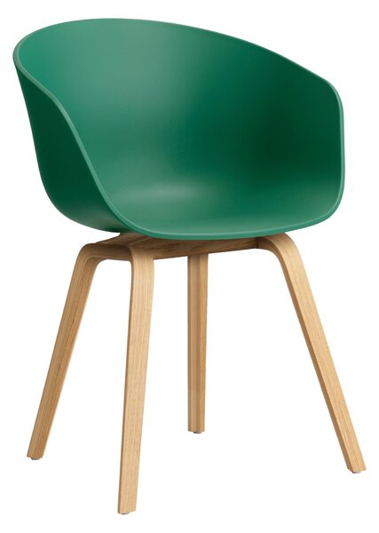 Jedálenská stolička AAC 22, Oak / Teal green – HAY