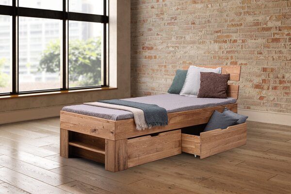 Masívna dubová posteľ Sofi 90x200 cm