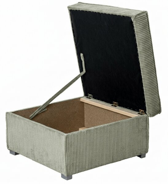 Taburet SMART COSARO s úložným priestorom 65x65 cm, mentolový