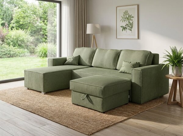 Taburet SMART COSARO s úložným priestorom 65x65 cm, mentolový