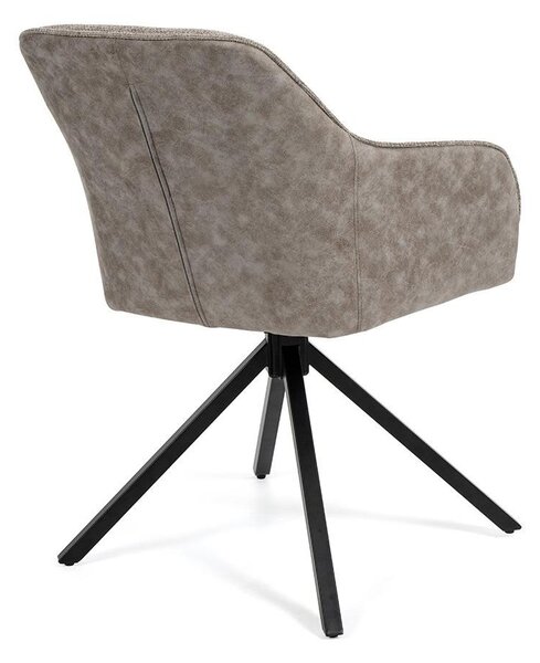 Set - 2 ks Jedálenská stolička AVENBERG LARO – otočná, šedá