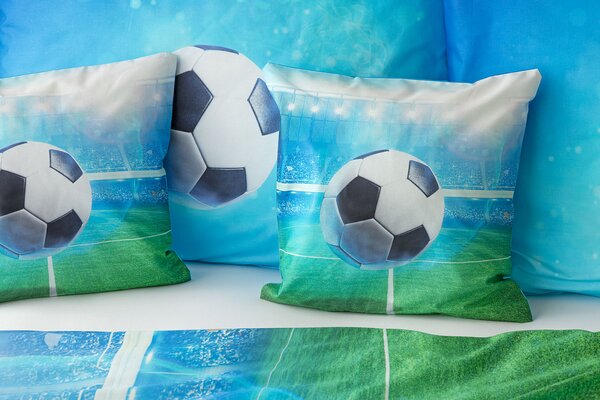 Obliečky Fotbal Bavlna deluxe digitál 1x 140/200, 1x 70/90