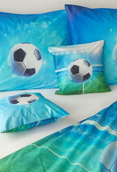 Obliečky Fotbal Bavlna deluxe digitál 1x 140/200, 1x 70/90