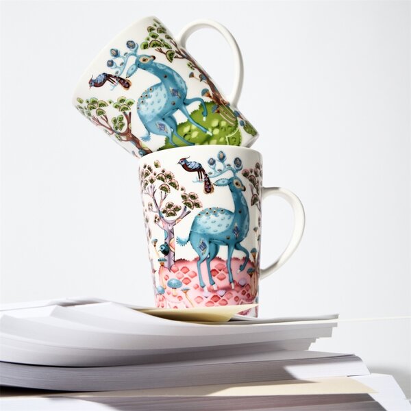 Iittala Hrnček Satumetsä 0,4l, ružovo-modrý