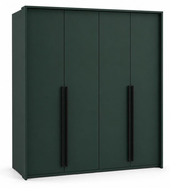 Skriňa, farba: zelená, rozmery: 210 x 217,2 x 65 cm