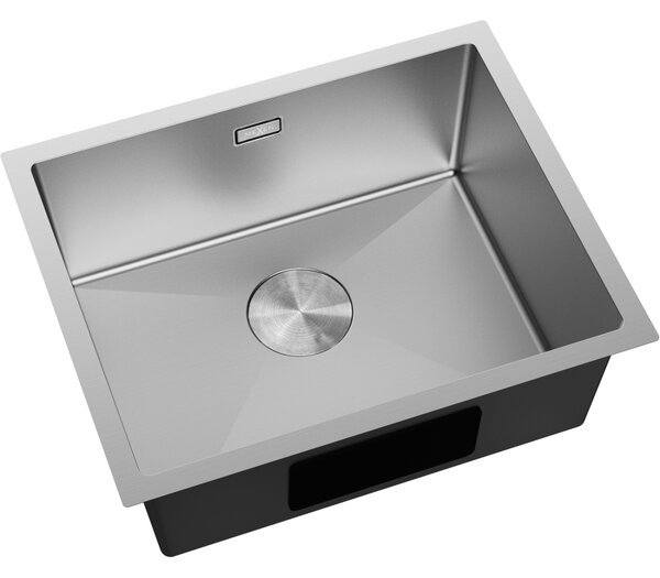 Mexen Trixo, 1-komorový nerezový drez 540 x 440 mm, brúsená oceľ, 6414541000-01