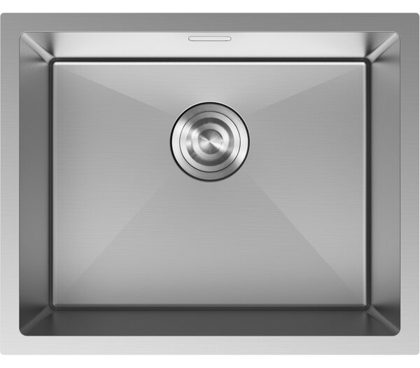 Mexen Trixo, 1-komorový nerezový drez 540 x 440 mm, brúsená oceľ, 6414541000-01