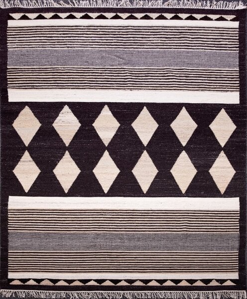 Diamond Carpets koberce Ručne viazaný kusový koberec Alberta DESP P114 Dark Coffee Mix - 300x400 cm