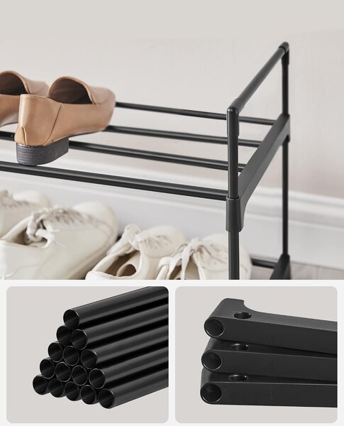 SONGMICS Botník Pajos 92 cm čierny II