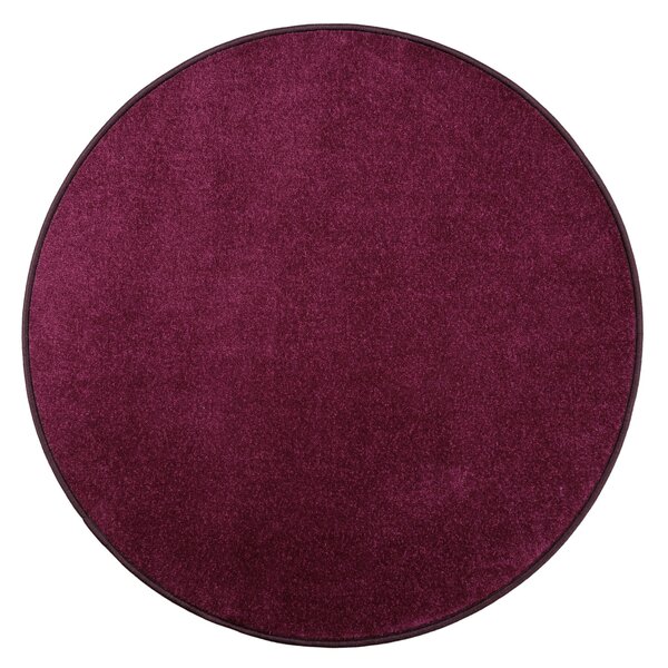 Vopi koberce Kusový koberec Eton fialový 48 kruh - 160x160 (priemer) kruh cm