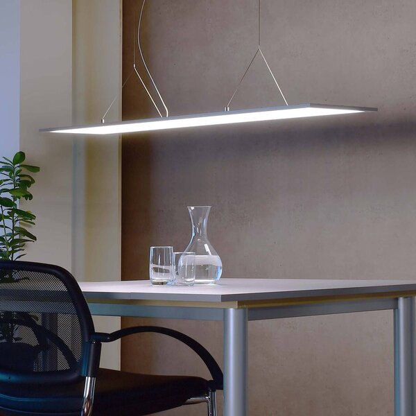 LED svietidlo 3422 hranaté, dip-switch, hliník, Hliník / sivá / zinok, Pracovňa / Kancelária, Hliník, Moderný, Závesné svietidlo