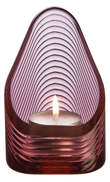 NUDE Glass Mist Lights Svietnik na čajovú sviečku Dusty Rose