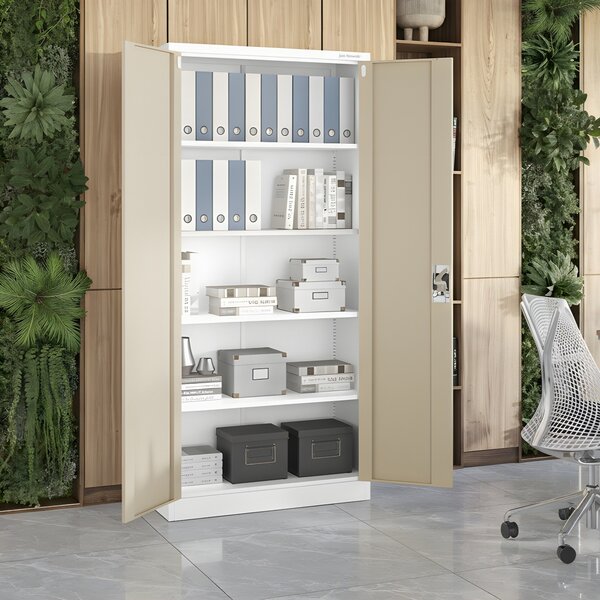 Skrinka na dokumenty biela/zlatý dub: Eco Design JAN H