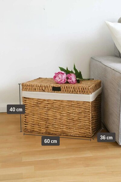 Truhla WANDA, vodný hyacint, šírka 60 cm, natur