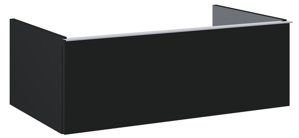 Elita Look, závesná skrinka pre umývadlo na dosku 80x45x28 cm 1S PDW, čierna matná, ELT-168109