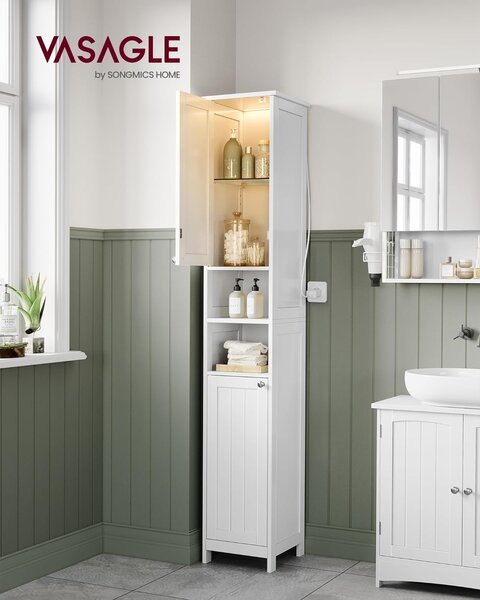 SONGMICS Kúpeľňová skrinka Vasagle Plata biela