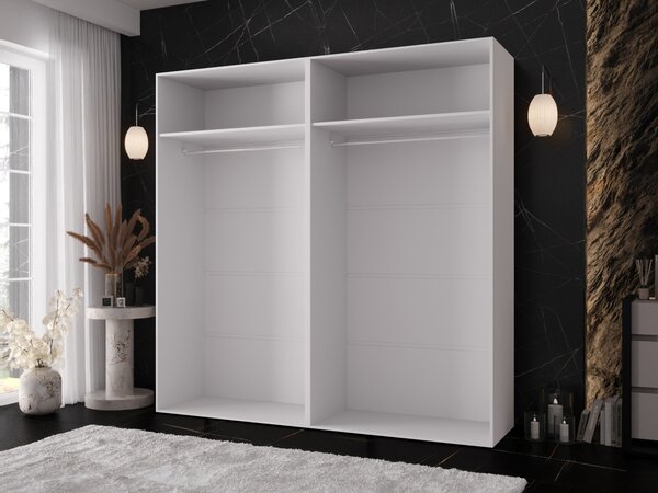 Mirjan24 Moderná skriňa Grelipt 200 cm, Farby: dub artisan / dub artisan + čierna 5903211531859