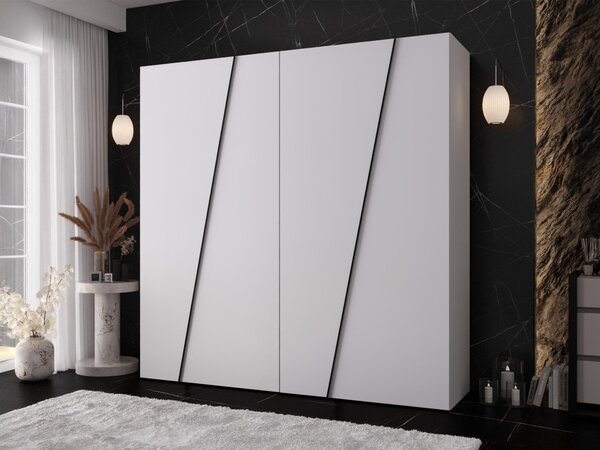 Mirjan24 Moderná skriňa Grelipt 200 cm, Farby: dub artisan / dub artisan + čierna 5903211531859