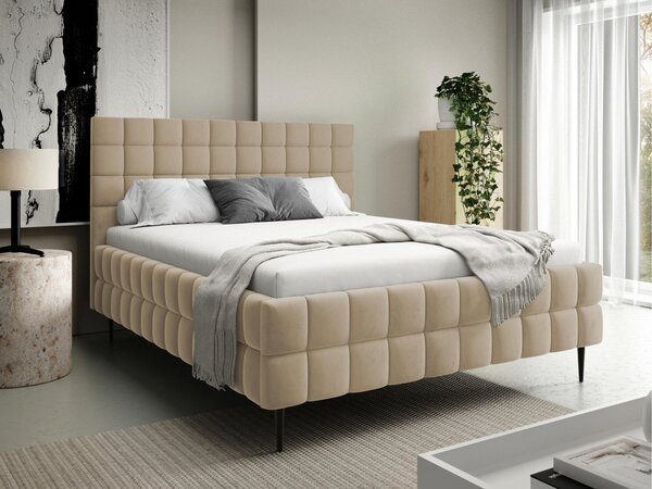 Mirjan24 Čalúnená posteľ s úložným priestorom Derkina Leg, Rozmer postele: 160x200, Dostupné poťahy: Fresh 01 5903211520266