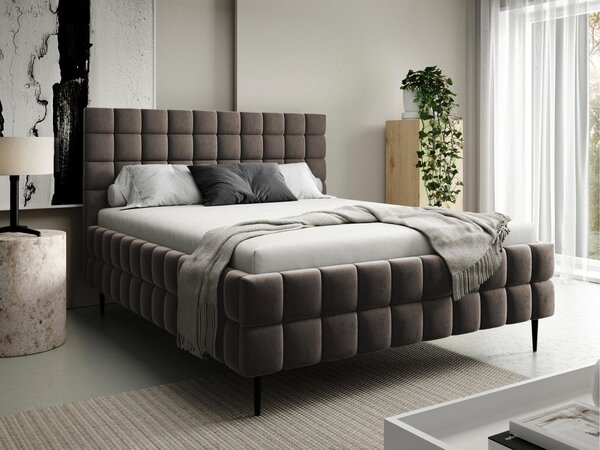 Mirjan24 Čalúnená posteľ s úložným priestorom Derkina Leg, Rozmer postele: 160x200, Dostupné poťahy: Fresh 01 5903211520266