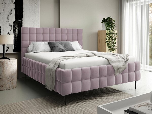 Mirjan24 Čalúnená posteľ s úložným priestorom Derkina Leg, Rozmer postele: 160x200, Dostupné poťahy: Fresh 01 5903211520266