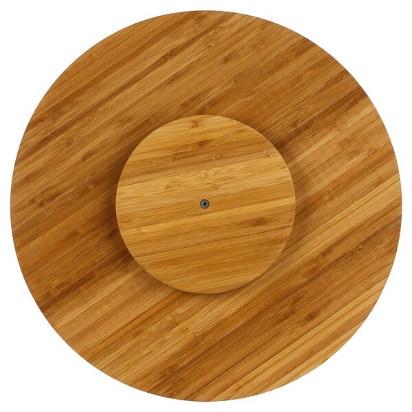 Drevený otočný servírovací podnos Wood, (fi) 35 cm