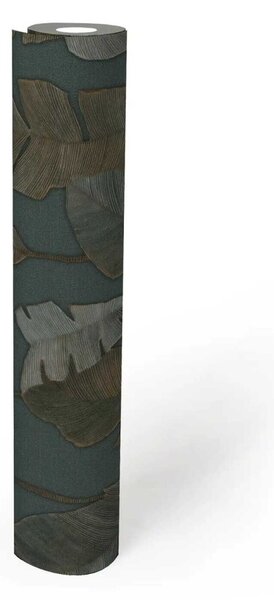 A.S. Création | Vliesová samolepiaca tapeta aktivovaná vodou WOW 78453-1 | 0,53 x 10,05 m | zelená, modrozelená, hnedá