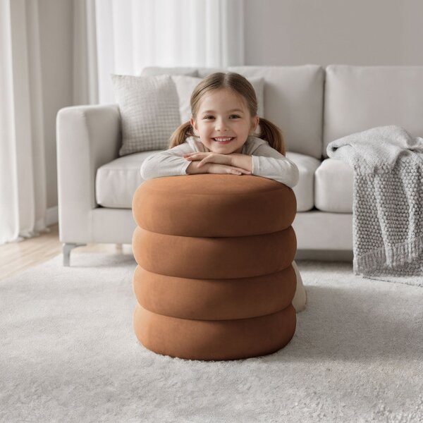 Taburetka SNUGGO tehlová