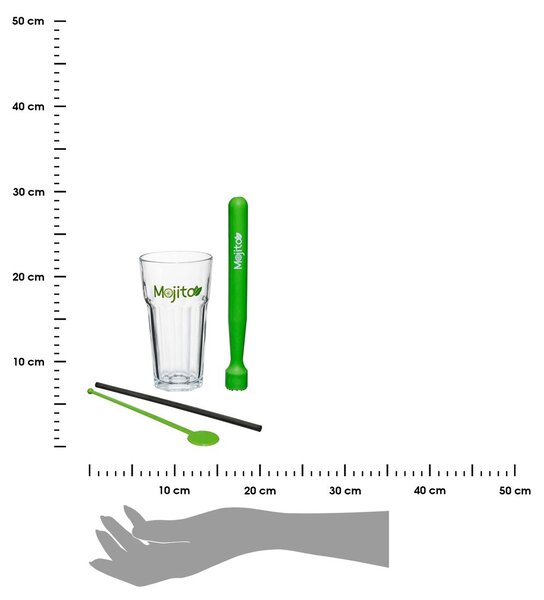 Kokteilový set Mojito 360 ml sada 13ks BX