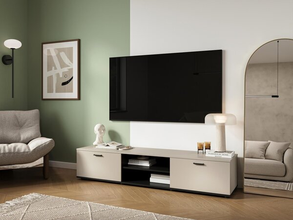 Mirjan24 TV stolík 180 Boho B3, Farby: čierny / čierny lesk 5902928097474
