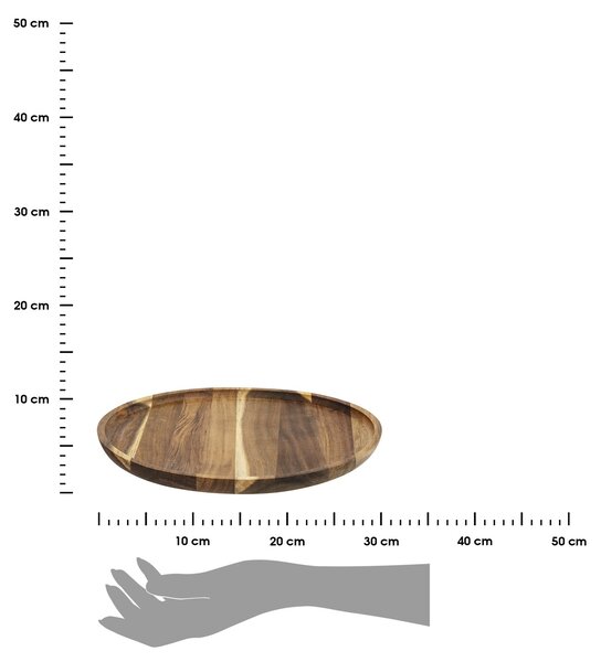 Drevený tanier Acacia 30 cm