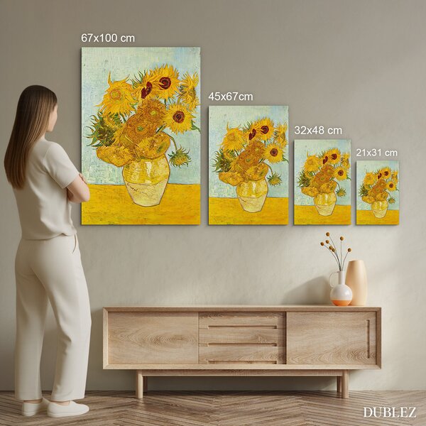 DUBLEZ | Reprodukcia - Vincent van Gogh - Slnečnice (1888) | UV potlač, Premium