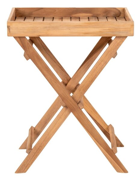 Záhradný servírovací stolík z teakového dreva 29x39 cm Ronda – House Nordic