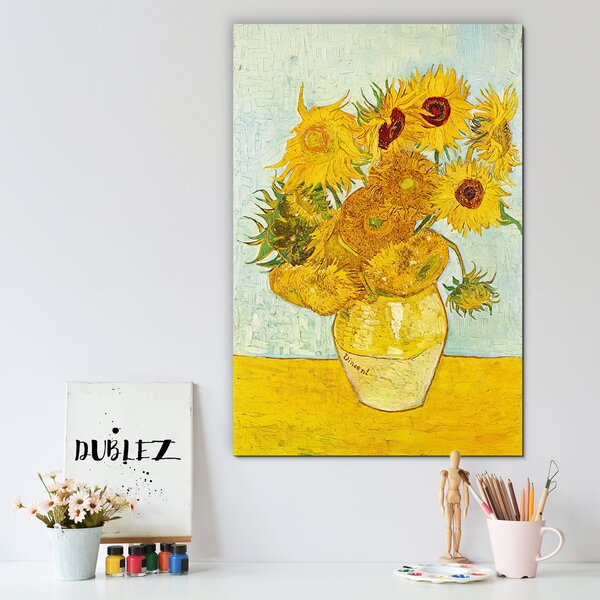 DUBLEZ | Reprodukcia - Vincent van Gogh - Slnečnice (1888) | UV potlač, Premium