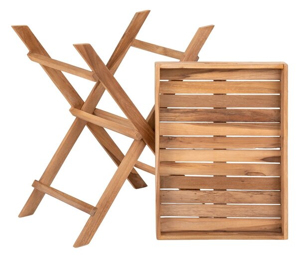 Záhradný servírovací stolík z teakového dreva 29x39 cm Ronda – House Nordic
