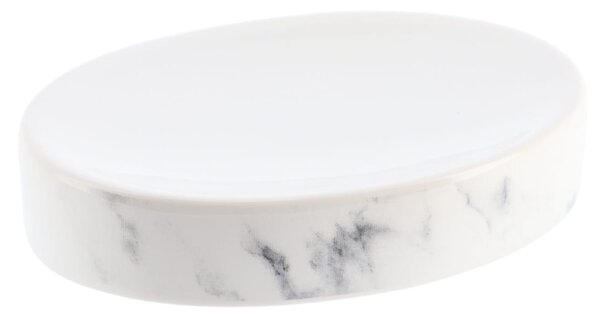 Miska na mydlo Nardi Marble, biela