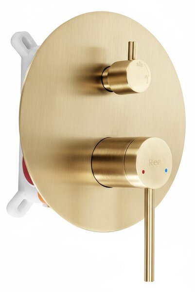 Podomietková sprchová súprava Rea Foss Clif Brush Gold + BOX