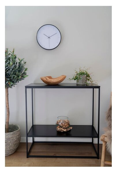 Čierny konzolový stolík s čiernou doskou 80x36 cm Vita – House Nordic