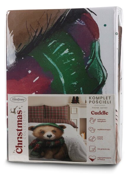 VIANOČNÉ OBLIEČKY Z MIKROVLÁKNA CUDDLE 200X220 CM, 2 KS 70X80 CM VZOROVANÉ