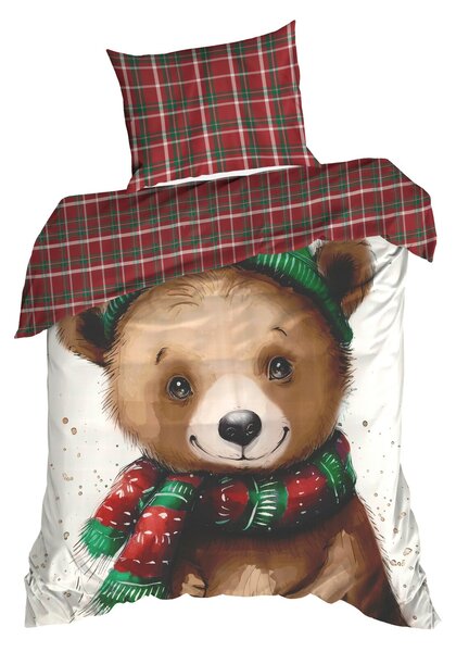 VIANOČNÉ OBLIEČKY Z MIKROVLÁKNA CUDDLE 200X220 CM, 2 KS 70X80 CM VZOROVANÉ