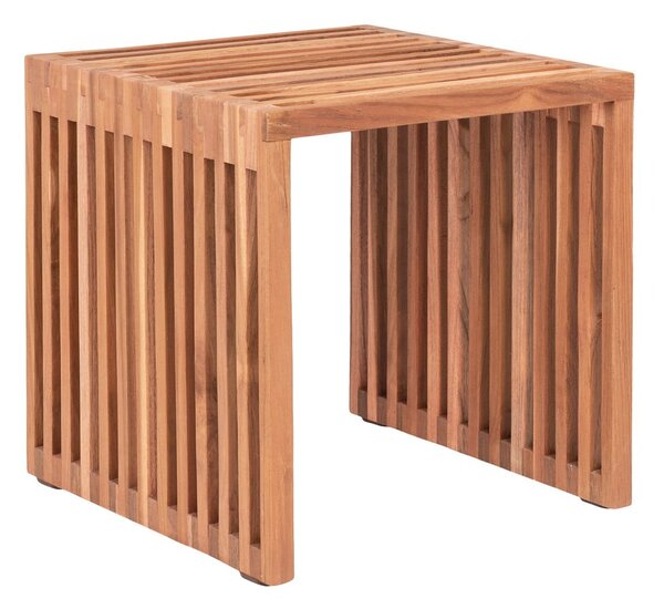 Odkladací stolík z teakového dreva 40x40 cm Pego – House Nordic