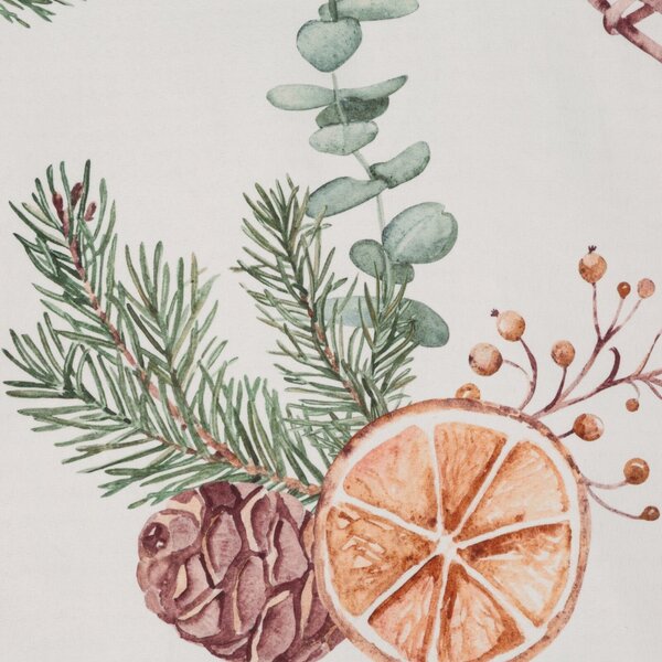 VIANOČNÉ OBLIEČKY Z MIKROVLÁKNA ORANGE 160X200 CM, 2 KS 70X80 CM VZOROVANÉ