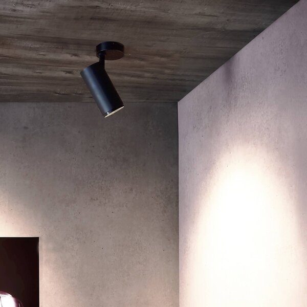 LED stropné bodové svetlá Lucea 6, čierny, hliník, 2 700 K, Čierna, Obývacia izba / jedáleň, Hliník, Moderný