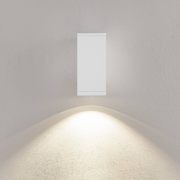 Deko-Light LED vonkajšie nástenné svietidlo ShoreLine Pro Square, biela, 830/840, Biela / opálová, Hliník, Moderný, Nástenné svietidlo