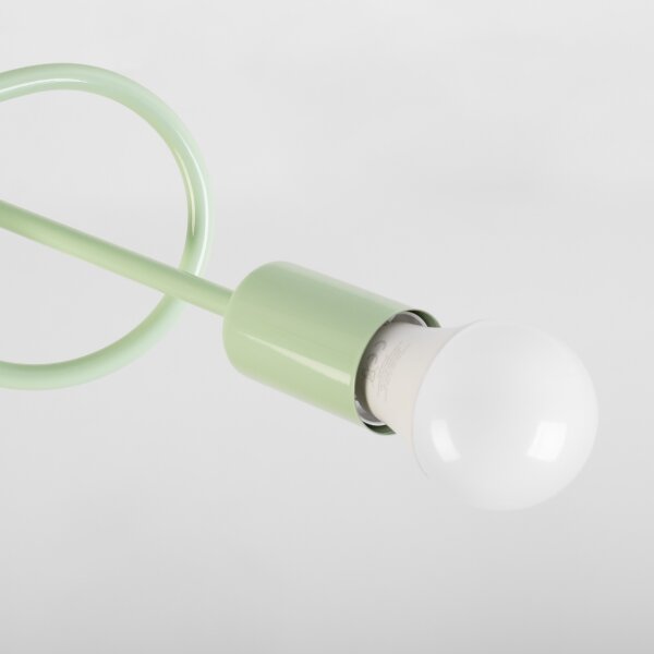Prisadený luster OXFORD 3xE27/15W/230V zelený