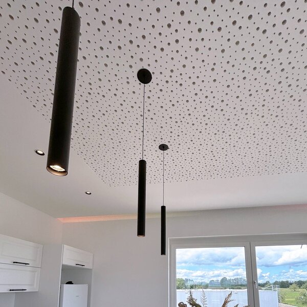 LED závesné svietidlo Slim, čierne, hliník, 2 700 K, Čierna, Obývacia izba / jedáleň, Hliník, Moderný, Závesné svietidlo