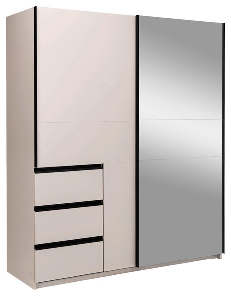 SKRIŇA S POSUVNÝMI DVERAMI, kašmírová, 175/210/61,5 cm P & B - Skrine, Online Only